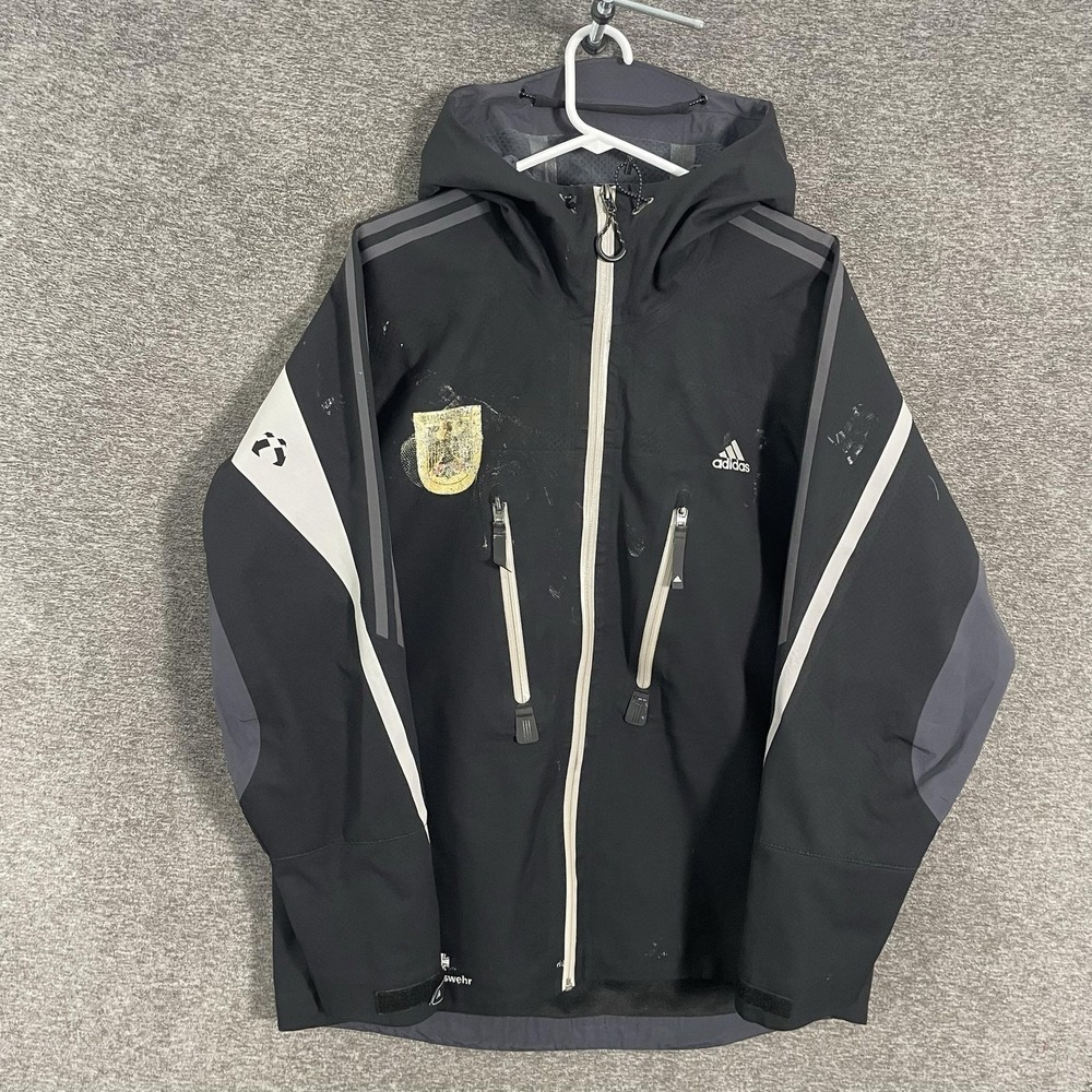 Adidas Terrex Jacket Mens Large Black Gore-Tex Bundeswehr Ski Shell Deutschland